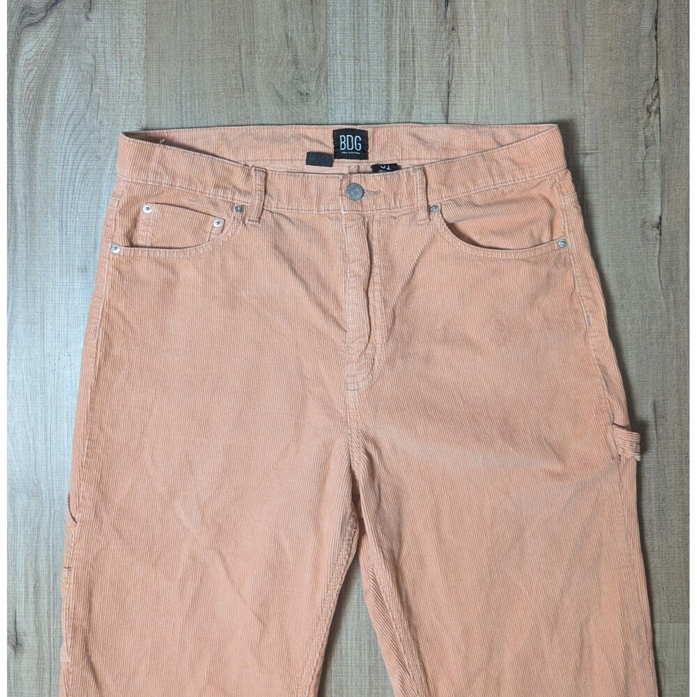 BDG Corduroy Carpenter Pants Size 31 Light Rust Slim Straight Urban Outfitters - Picture 3 of 10